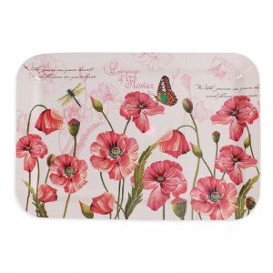 Tray - Poppies, small ― Contieurope