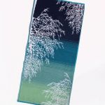 Kéztörlő, korallos, 35×74 cm