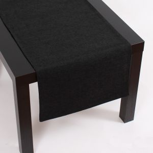 Table Runner in Black 40×140 cm ― Contieurope