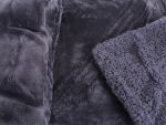 Two-sided Plush Blanket in Dark Blue 200×230 cm