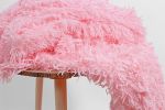 Furry Blanket in Pink, 200×230 cm