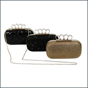 Ring box clutch bag (3 colors) ― Contieurope
