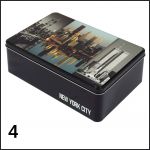 Big tin box with picture pattern (London or New York)