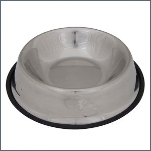 Metal dog feeding bowl (diameter: 20 cm) ― Contieurope